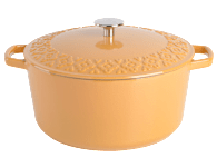 Spice by Tia Mowry Savory Saffron Enameled Cast Iron
