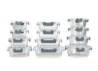 FineDine 24pc Glass Food Storage Container Set