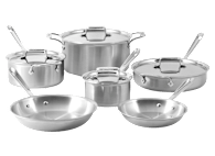 All-Clad D5 Brushed 5 Ply 10-Piece