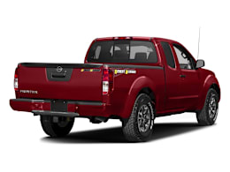 Rear 3/4, facing to the right view of 2016 Nissan Frontier