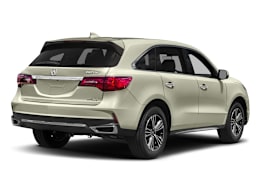 Rear 3/4, facing to the right view of 2017 Acura MDX