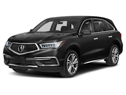 Front 3/4, facing to the left view of 2019 Acura MDX