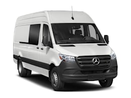 Front 3/4, facing to the right view of 2019 Mercedes-Benz Sprinter
