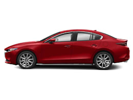 Side Profile, facing to left view of 2020 Mazda 3