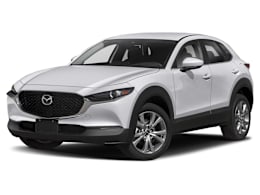 Front 3/4, facing to the left view of 2020 Mazda CX-30