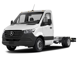 Front 3/4, facing to the left view of 2020 Mercedes-Benz Sprinter