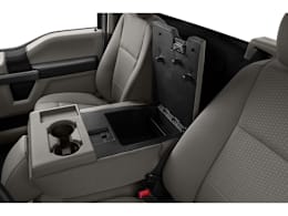 Center Storage Console view of 2021 Ford F-350