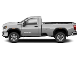 Side Profile, facing to left view of 2021 GMC Sierra 3500HD