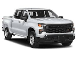 Front 3/4, facing to the right view of 2022 Chevrolet Silverado 1500