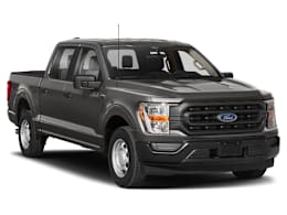 Front 3/4, facing to the right view of 2022 Ford F-150 Hybrid