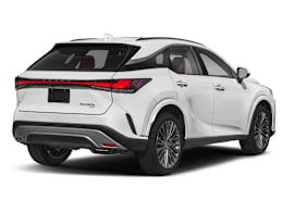 Rear 3/4, facing to the right view of 2023 Lexus RX
