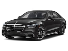 Front 3/4, facing to the left view of 2023 Mercedes-Benz S-Class