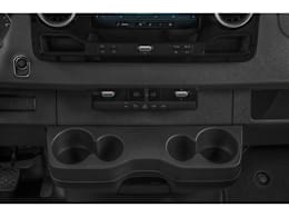 Center Storage Console view of 2023 Mercedes-Benz Sprinter
