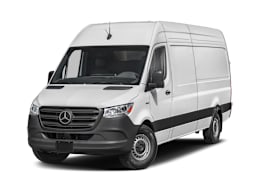 Front 3/4, facing to the left view of 2024 Mercedes-Benz Sprinter