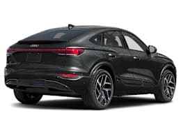 Rear 3/4, facing to the right view of 2025 Audi Q6 E-Tron