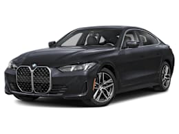 Front 3/4, facing to the left view of 2025 BMW 4 Series
