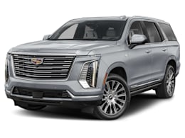 Front 3/4, facing to the left view of 2025 Cadillac Escalade