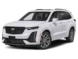 Front 3/4, facing to the left view of 2025 Cadillac XT6