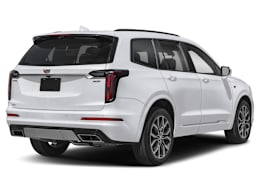 Rear 3/4, facing to the right view of 2025 Cadillac XT6