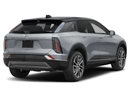 Rear 3/4, facing to the right view of 2025 Cadillac Optiq