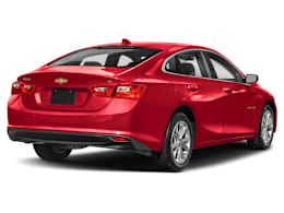 Rear 3/4, facing to the right view of 2025 Chevrolet Malibu