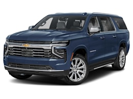 Front 3/4, facing to the left view of 2025 Chevrolet Suburban