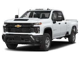 Front 3/4, facing to the left view of 2025 Chevrolet Silverado 3500HD