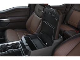 Center Storage Console view of 2025 Ford F-250