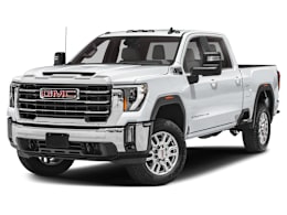 Front 3/4, facing to the left view of 2025 GMC Sierra 2500HD
