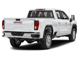 Rear 3/4, facing to the right view of 2025 GMC Sierra 2500HD
