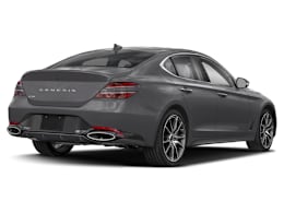 Rear 3/4, facing to the right view of 2025 Genesis G70