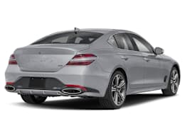Rear 3/4, facing to the right view of 2025 Genesis G70