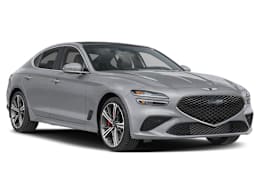 Front 3/4, facing to the right view of 2025 Genesis G70