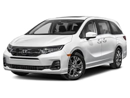Front 3/4, facing to the left view of 2025 Honda Odyssey