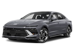 Front 3/4, facing to the left view of 2025 Hyundai Sonata