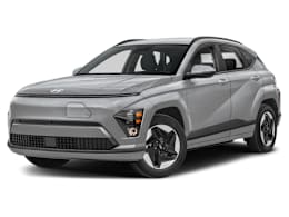 Front 3/4, facing to the left view of 2025 Hyundai Kona Electric