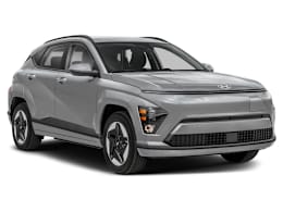 Front 3/4, facing to the right view of 2025 Hyundai Kona Electric