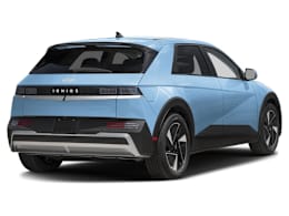 Rear 3/4, facing to the right view of 2025 Hyundai Ioniq 5