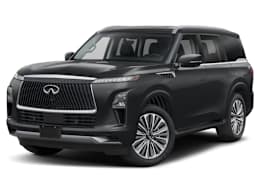 Front 3/4, facing to the left view of 2025 Infiniti QX80