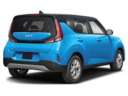 Rear 3/4, facing to the right view of 2025 Kia Soul