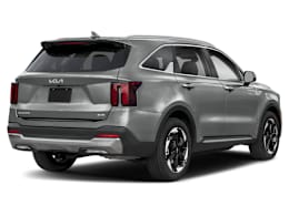 Rear 3/4, facing to the right view of 2025 Kia Sorento