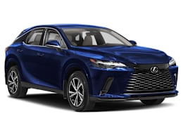 Front 3/4, facing to the right view of 2025 Lexus RX
