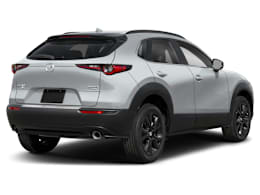 Rear 3/4, facing to the right view of 2025 Mazda CX-30