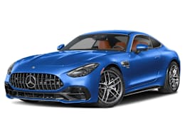 Front 3/4, facing to the left view of 2025 Mercedes-Benz AMG GT