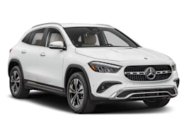 Front 3/4, facing to the right view of 2025 Mercedes-Benz GLA