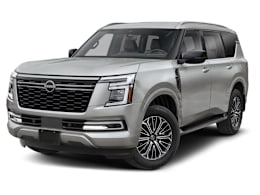 Front 3/4, facing to the left view of 2025 Nissan Armada