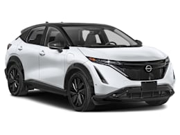 Front 3/4, facing to the right view of 2025 Nissan Ariya