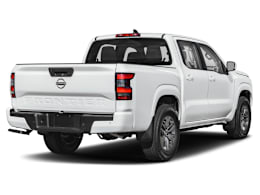 Rear 3/4, facing to the right view of 2025 Nissan Frontier