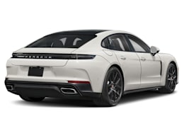 Rear 3/4, facing to the right view of 2025 Porsche Panamera