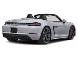 Rear 3/4, facing to the right view of 2025 Porsche 718 Boxster